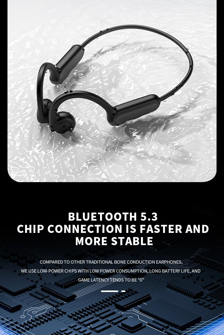 🎧 AeroVibe Sport™ Open-Ear Wireless Headphones | Bone Conduction Tech | Sweatproof & Secure Fit for Running, Driving & Workouts 🏃♂️🚘