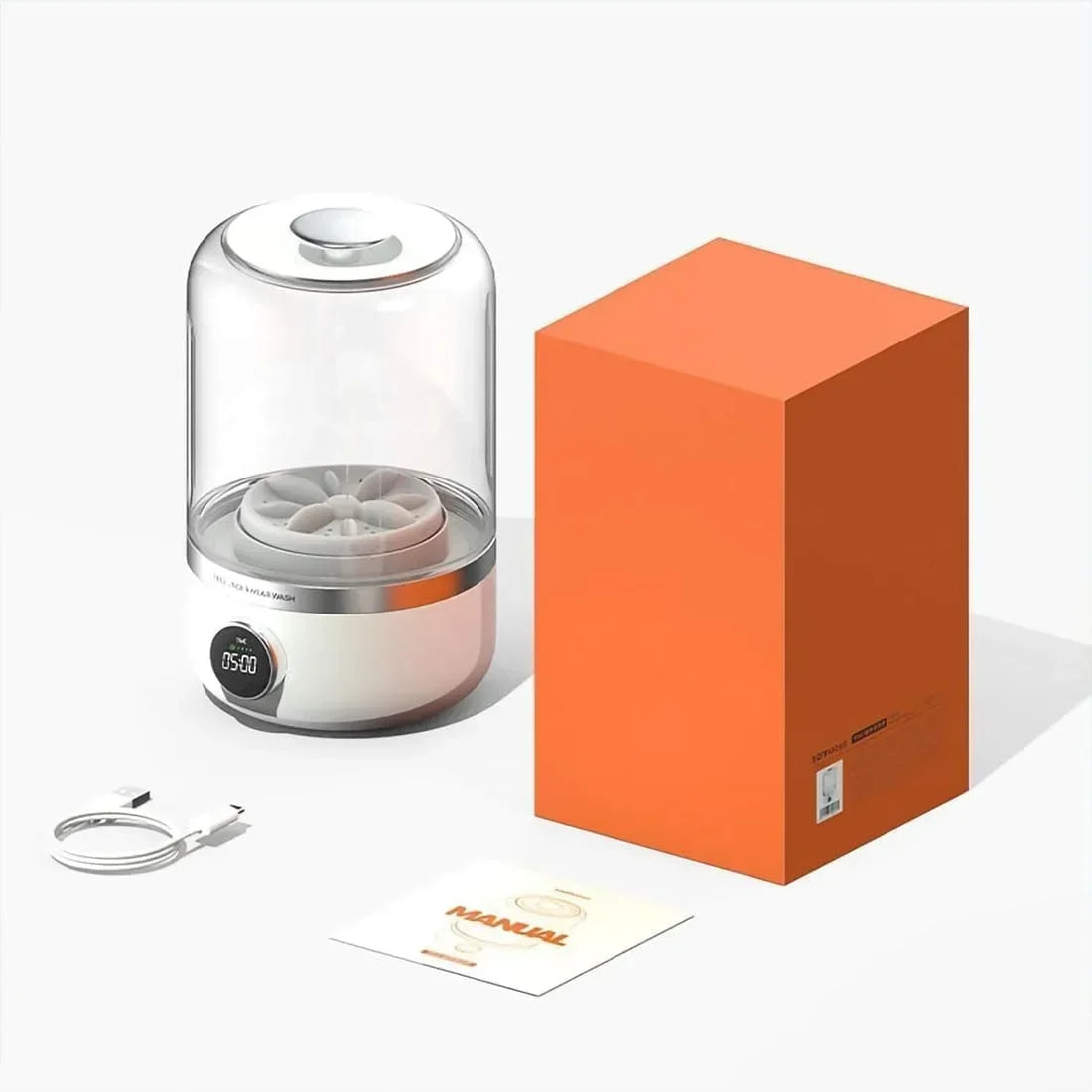 🧼 MiniSuds™ Smart Portable Washer – Compact, Cordless & Ultra-Hygienic Laundry Solution 🩲🧦