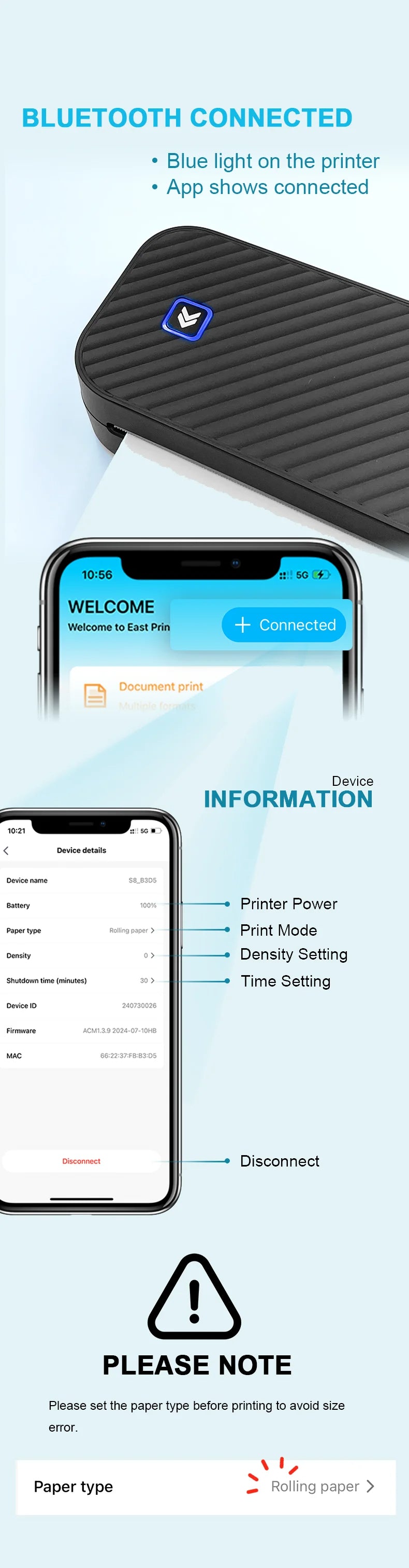 🖨️ SwiftPrint™ A4 Thermal Printer – Inkless, Portable, Wireless Productivity On-The-Go 📲📝