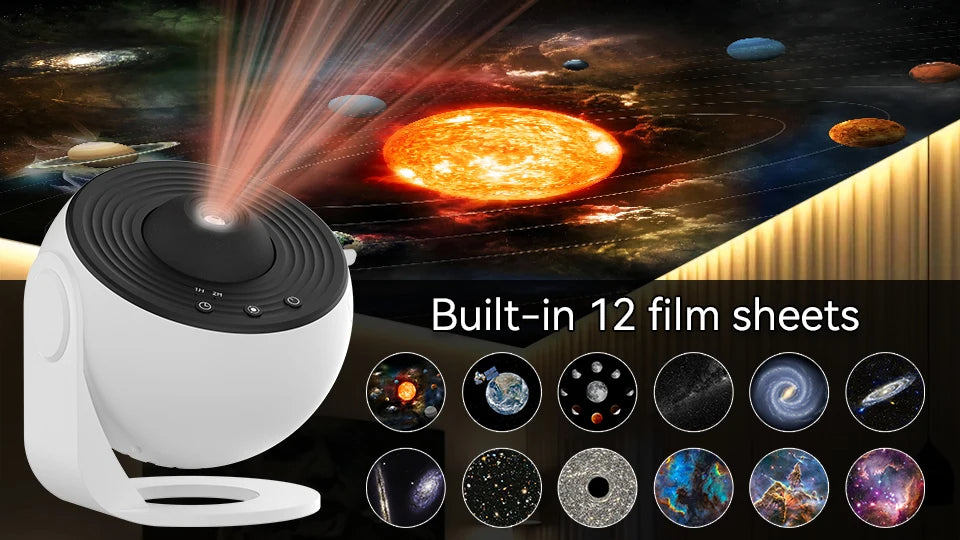 🌌 CosmoVision™ HD Galaxy Projector — Explore 12 Galactic Worlds From Your Bedroom 🪐✨