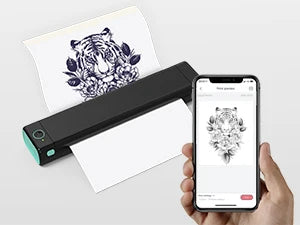 🖋️ InkFree™ M08F Pro – Wireless Tattoo Stencil Printer for Artists On-the-Go 🎨📱