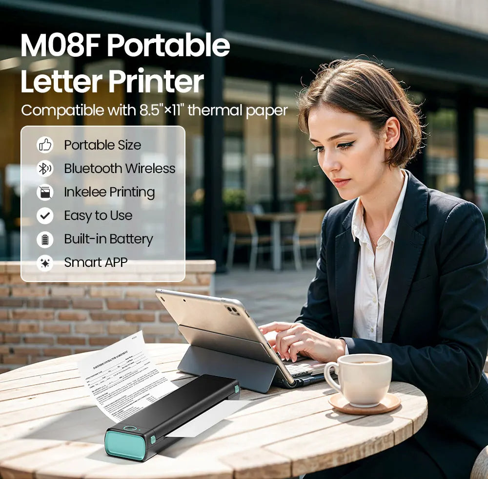 🖋️ InkFree™ M08F Pro – Wireless Tattoo Stencil Printer for Artists On-the-Go 🎨📱