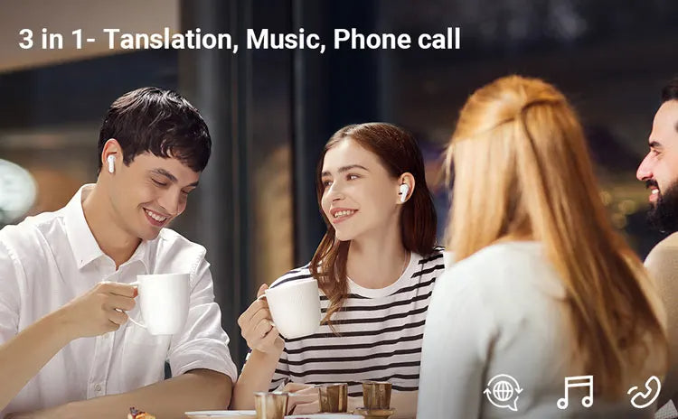 🌍 SmartSync™ AI Translator Earbuds | Real-Time Translation + Music + Calls 🎧