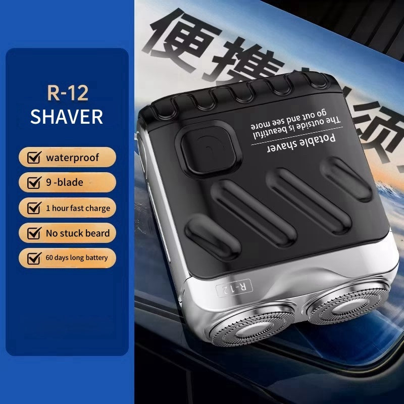 ✨ UltraTrim™ Dual-Head Mini Shaver – Waterproof, USB-C Rechargeable & Pocket-Ready for Travel 🧳🪒