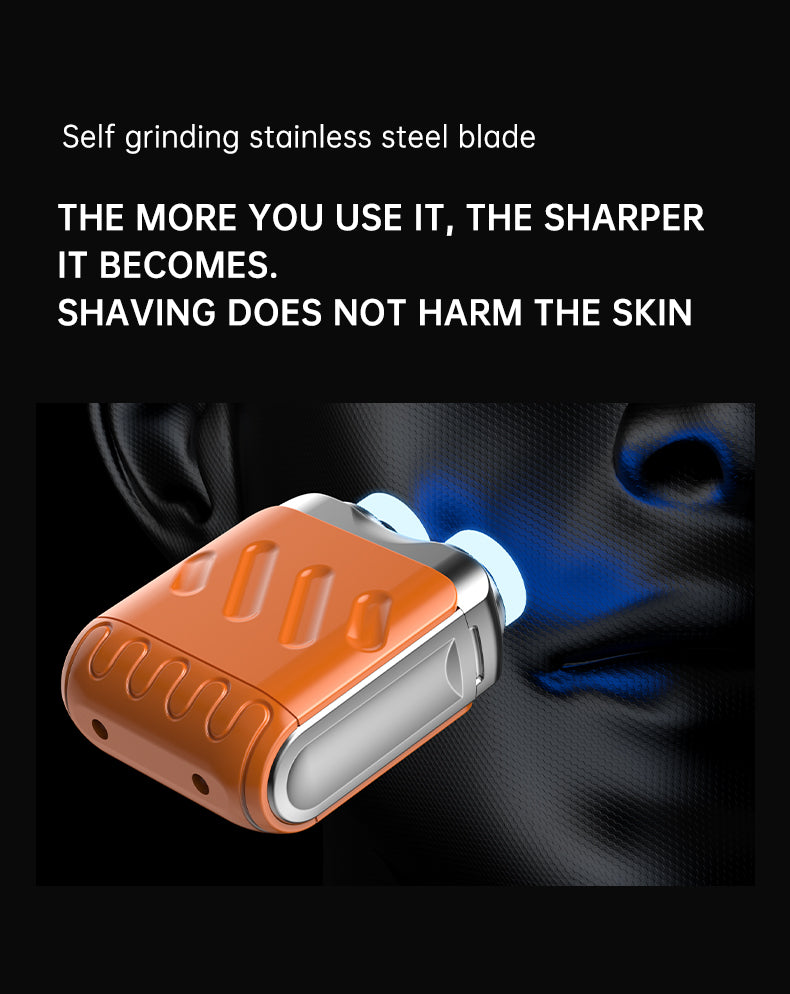 ✨ UltraTrim™ Dual-Head Mini Shaver – Waterproof, USB-C Rechargeable & Pocket-Ready for Travel 🧳🪒
