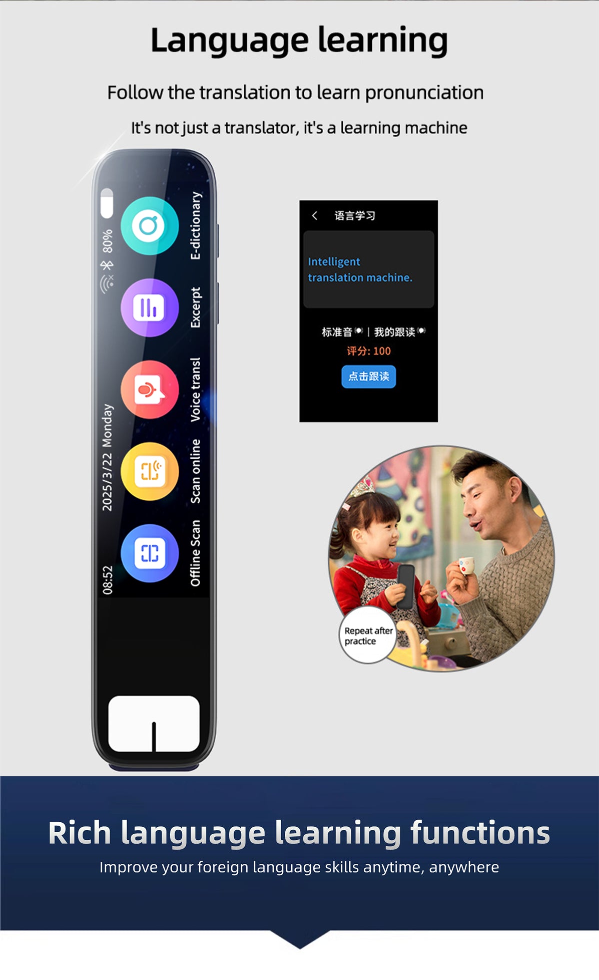 ✨ IntelliScan™ AI Smart Pen – Real-Time Translator, Text Scanner & Instant Answer Generator with Chat Integration 🖊️🌍