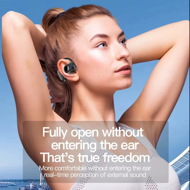 🎧 AeroTune Solo™ Right-Ear Open-Ear Bluetooth Headset – Lightweight, Noise-Canceling, Hands-Free Clarity for Driving, Fitness & Calls 🚗💬