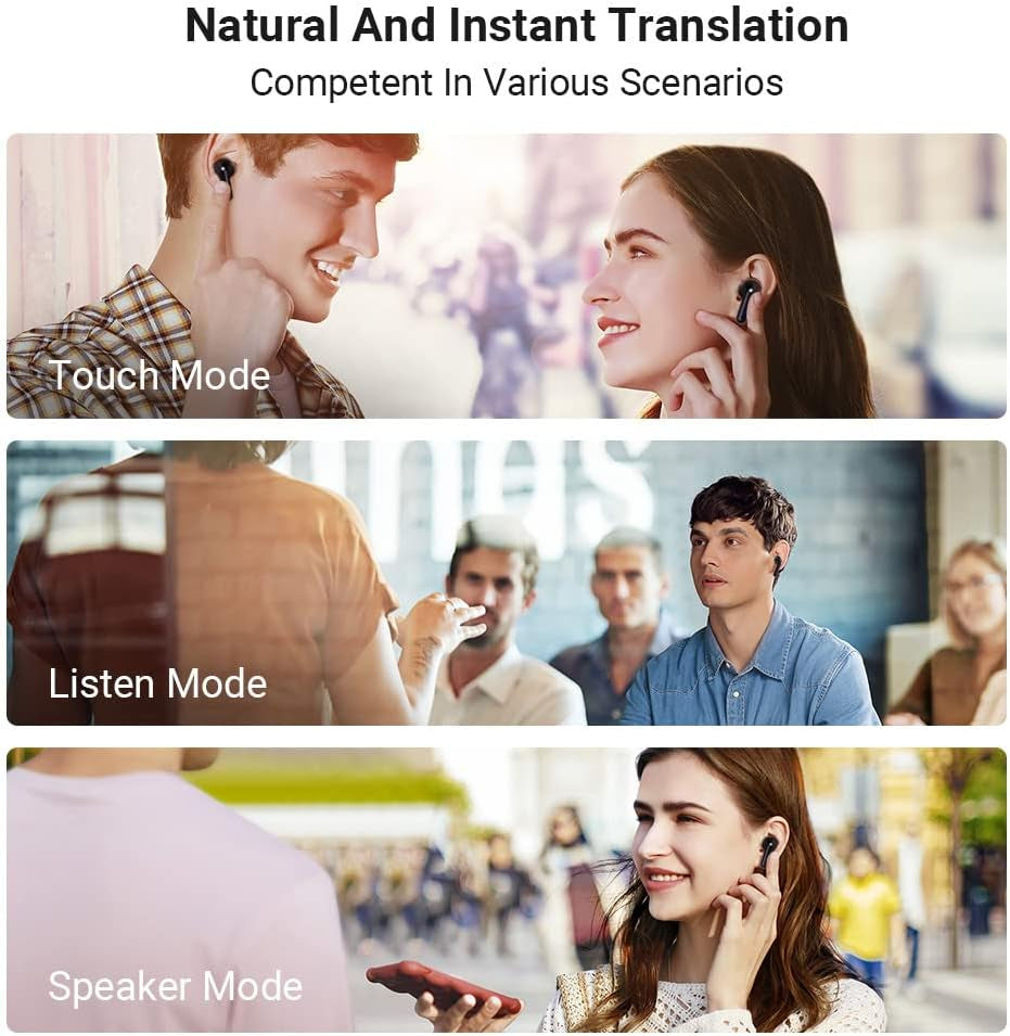 🌍 SmartSync™ AI Translator Earbuds | Real-Time Translation + Music + Calls 🎧