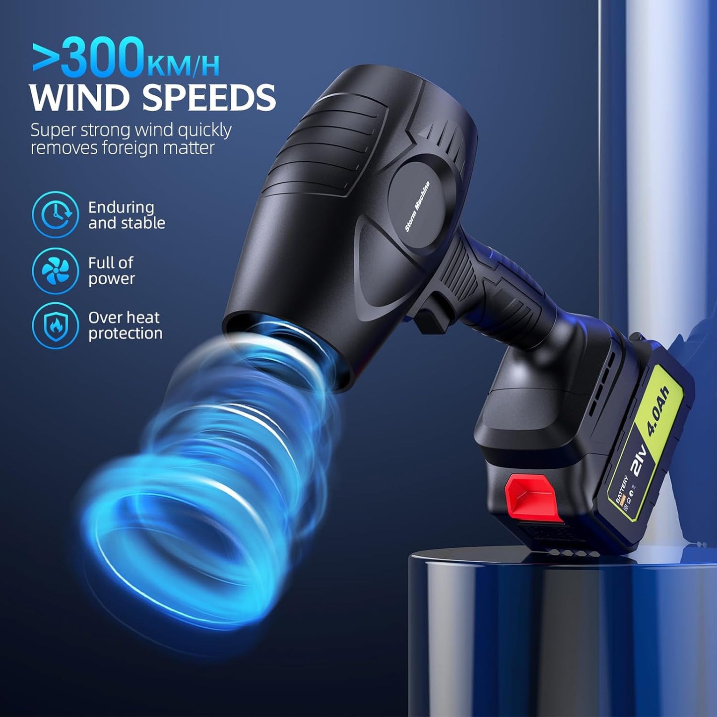 🍃 JetForce™ Cordless Turbo Blower — 600,000RPM | Dual Battery | Ultra-Light | Pro-Level Power 💨🔋