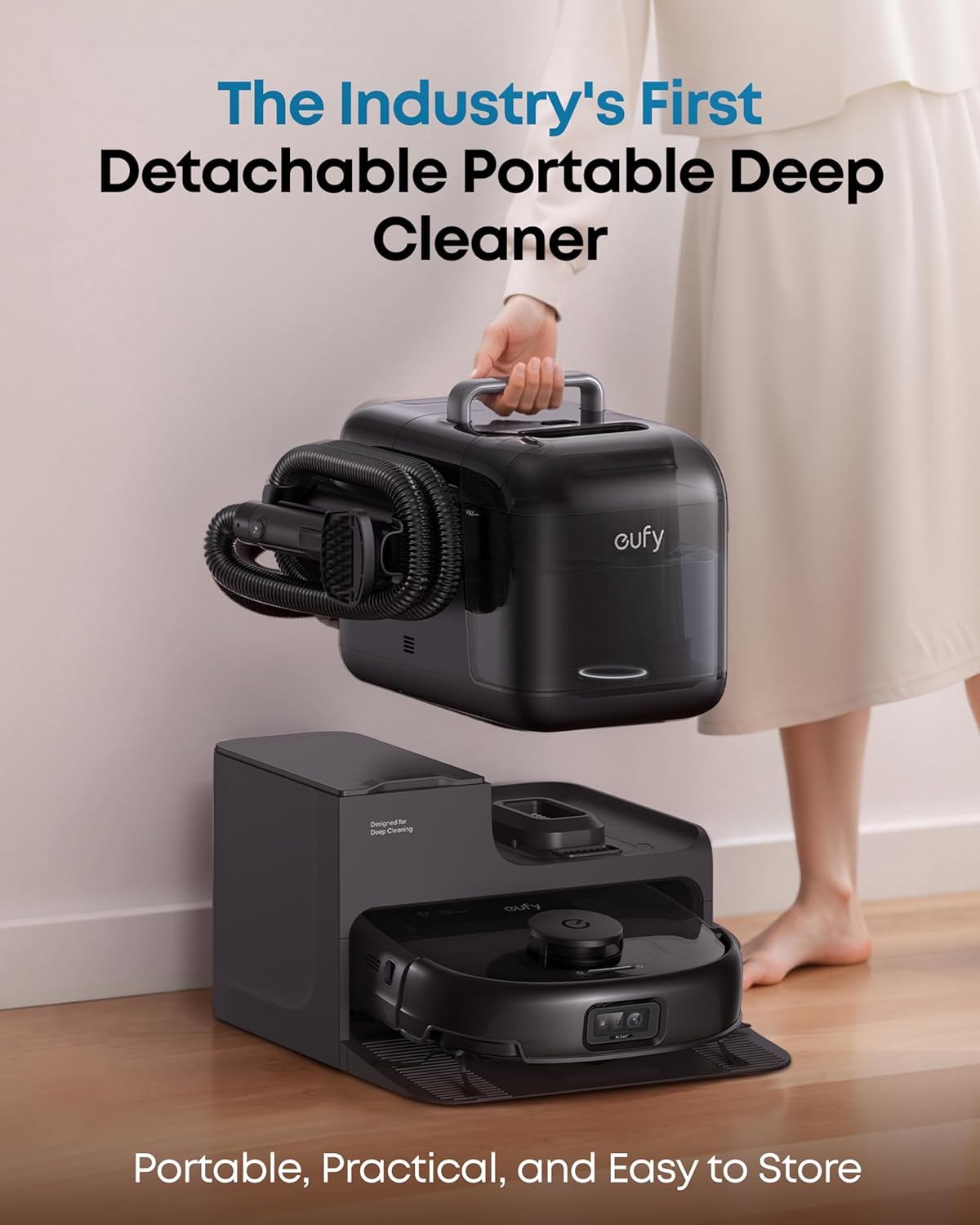 🤖 UltraClean™ E-Series 2-in-1 Robot Vacuum & Mop — HydroJet Technology + Detachable Deep Cleaner 💧🌀