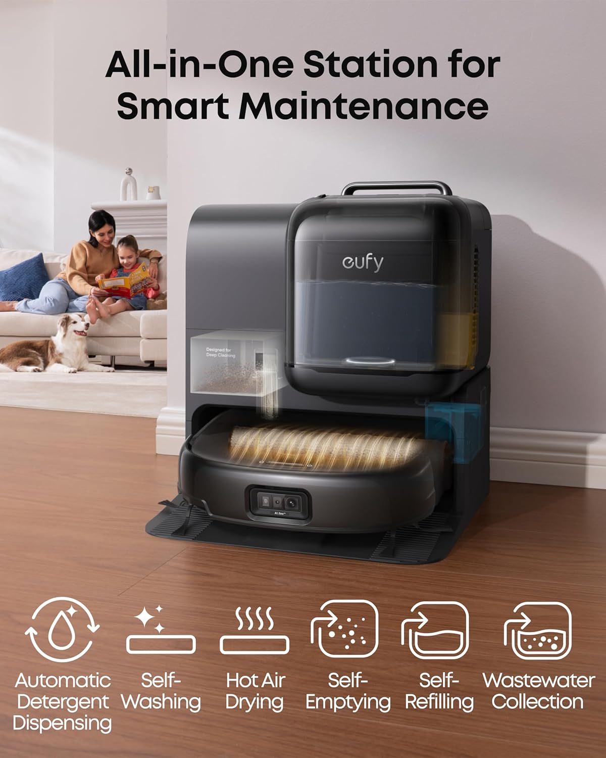 🤖 UltraClean™ E-Series 2-in-1 Robot Vacuum & Mop — HydroJet Technology + Detachable Deep Cleaner 💧🌀