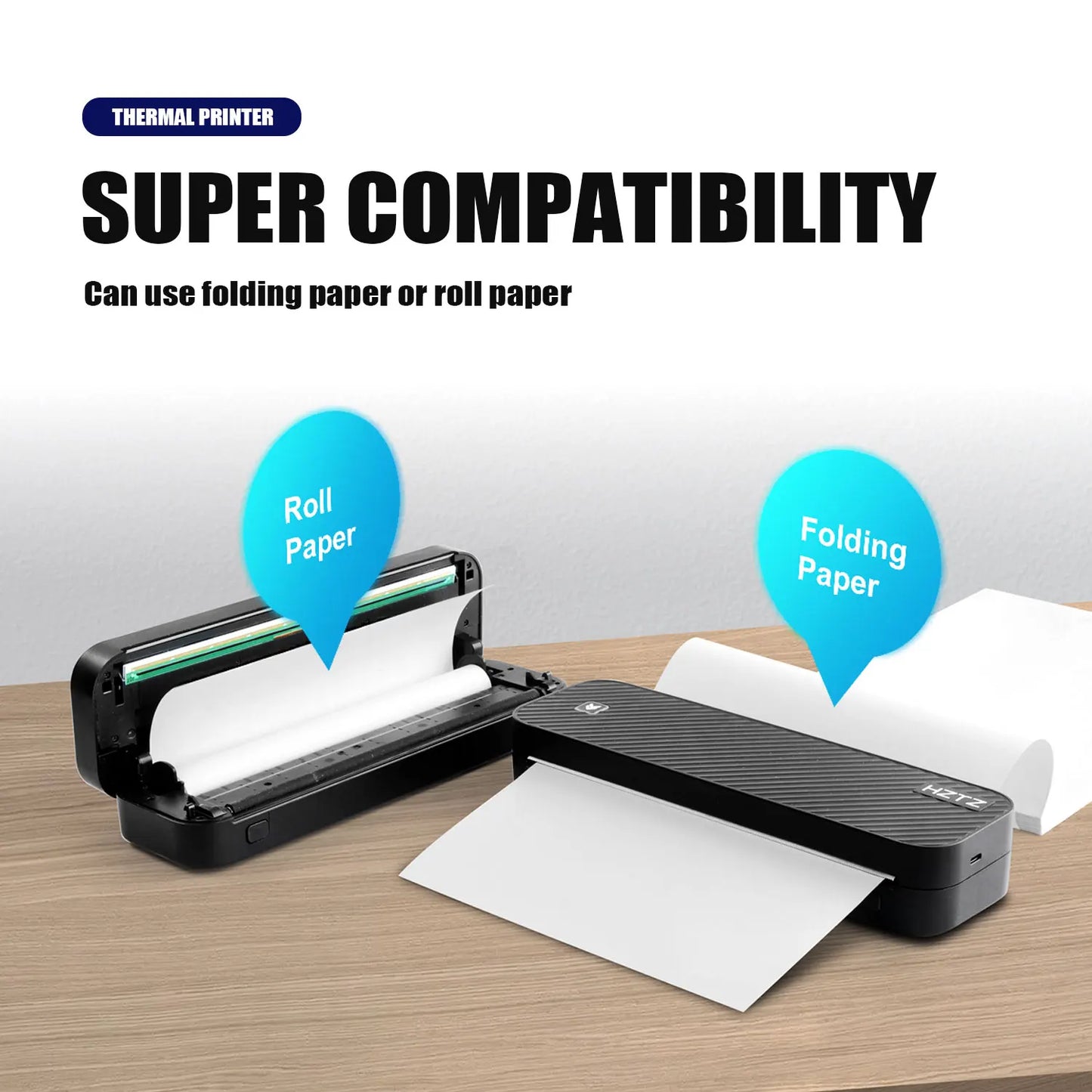 🖨️ SwiftPrint™ A4 Thermal Printer – Inkless, Portable, Wireless Productivity On-The-Go 📲📝