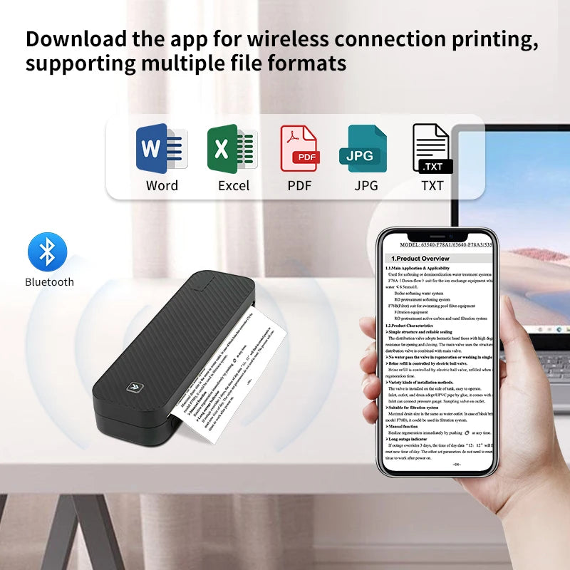 🖨️ SwiftPrint™ A4 Thermal Printer – Inkless, Portable, Wireless Productivity On-The-Go 📲📝
