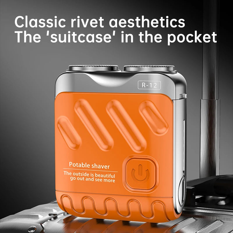 ✨ UltraTrim™ Dual-Head Mini Shaver – Waterproof, USB-C Rechargeable & Pocket-Ready for Travel 🧳🪒