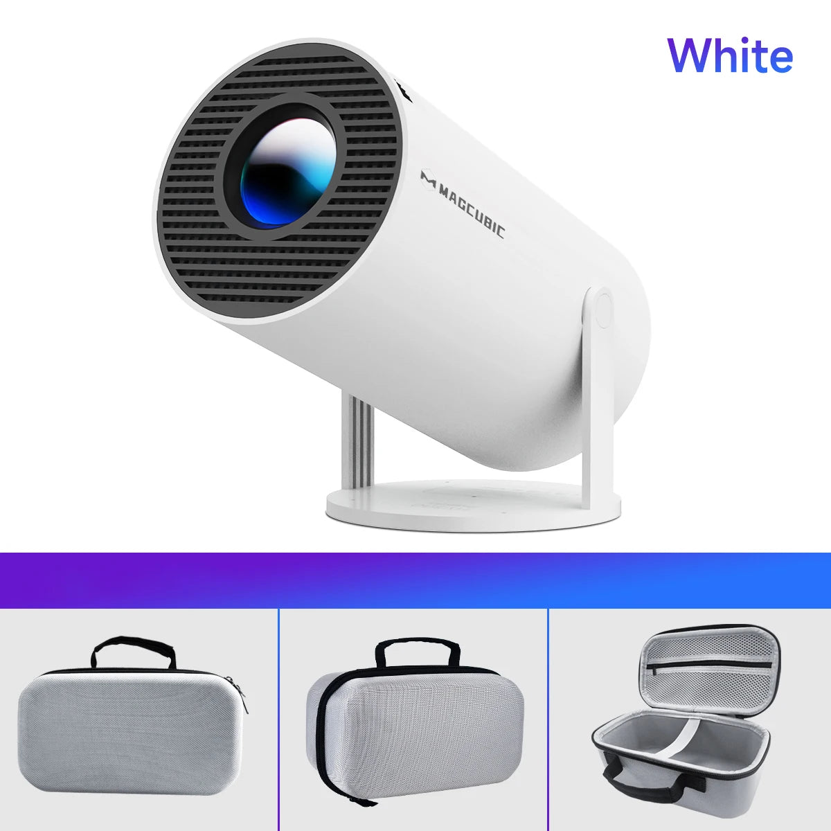 VistaBeam 360 — 4K Smart Projector with Android 11, Wi-Fi 6, Bluetooth 5.0 & 180° Pivot | 260 ANSI HD Home-Cinema