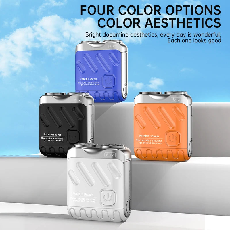 ✨ UltraTrim™ Dual-Head Mini Shaver – Waterproof, USB-C Rechargeable & Pocket-Ready for Travel 🧳🪒
