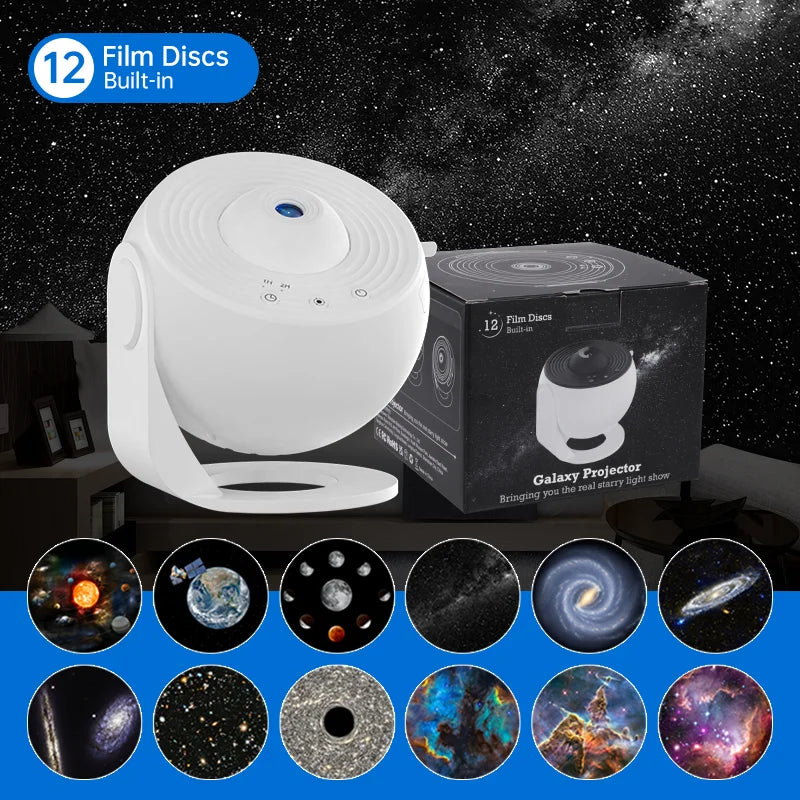 🌌 CosmoVision™ HD Galaxy Projector — Explore 12 Galactic Worlds From Your Bedroom 🪐✨
