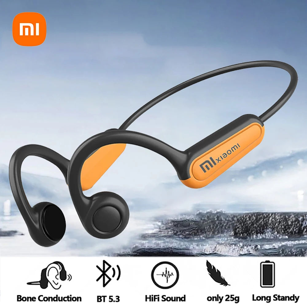 🎧 AeroVibe Sport™ Open-Ear Wireless Headphones | Bone Conduction Tech | Sweatproof & Secure Fit for Running, Driving & Workouts 🏃♂️🚘
