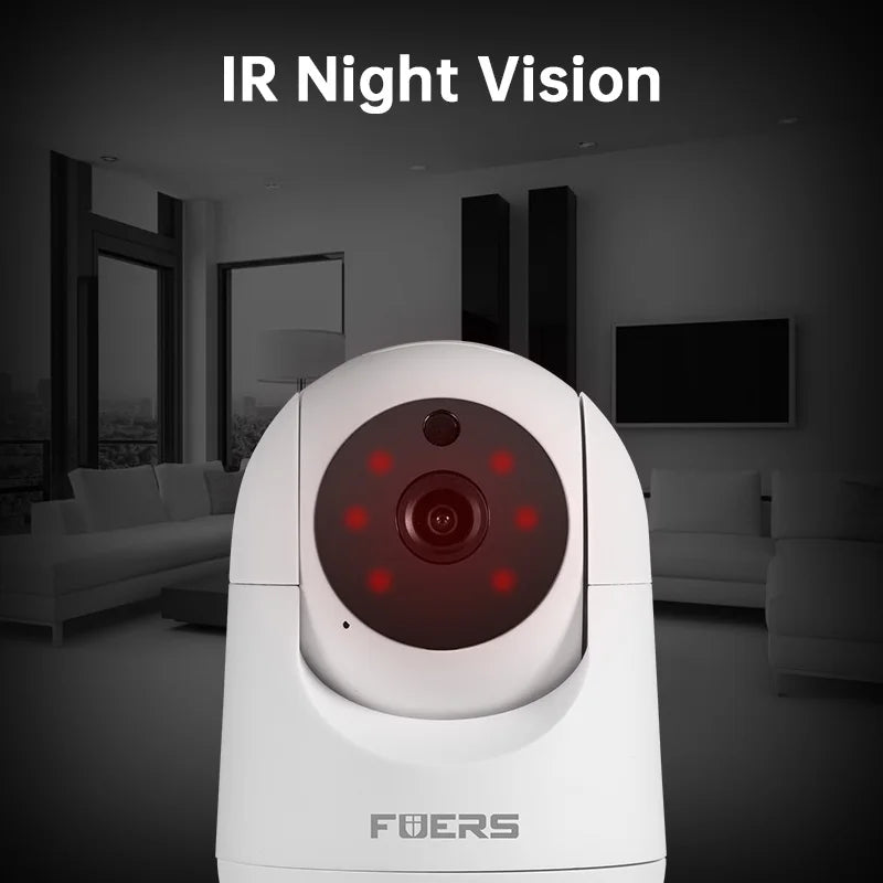 🎥 Smart Home Auto-Tracking WiFi Security Camera | 5MP Full HD | Motion Alerts, 2-Way Audio & Night Vision 🛡️