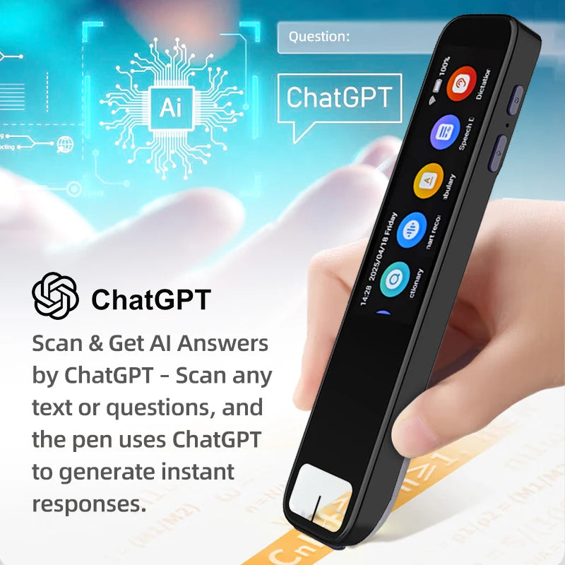 ✨ IntelliScan™ AI Smart Pen – Real-Time Translator, Text Scanner & Instant Answer Generator with Chat Integration 🖊️🌍