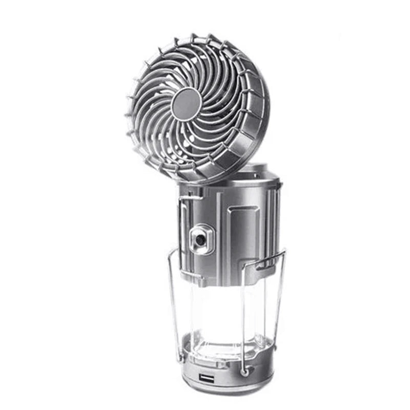 🌞 SolarFlex™ 6-in-1 Camping Lantern & Fan — Rechargeable, Foldable, and Adventure-Ready 🏕️