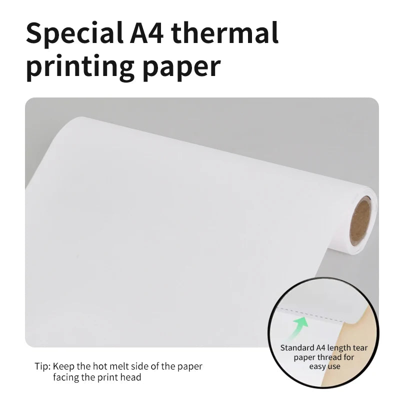 🖨️ SwiftPrint™ A4 Thermal Printer – Inkless, Portable, Wireless Productivity On-The-Go 📲📝