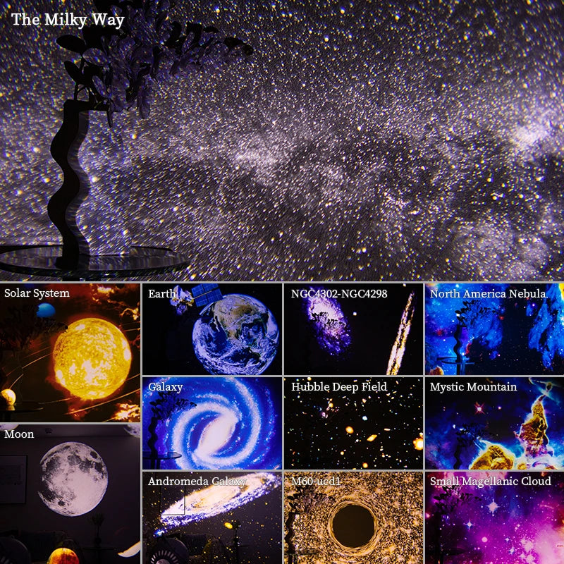 🌌 CosmoVision™ HD Galaxy Projector — Explore 12 Galactic Worlds From Your Bedroom 🪐✨