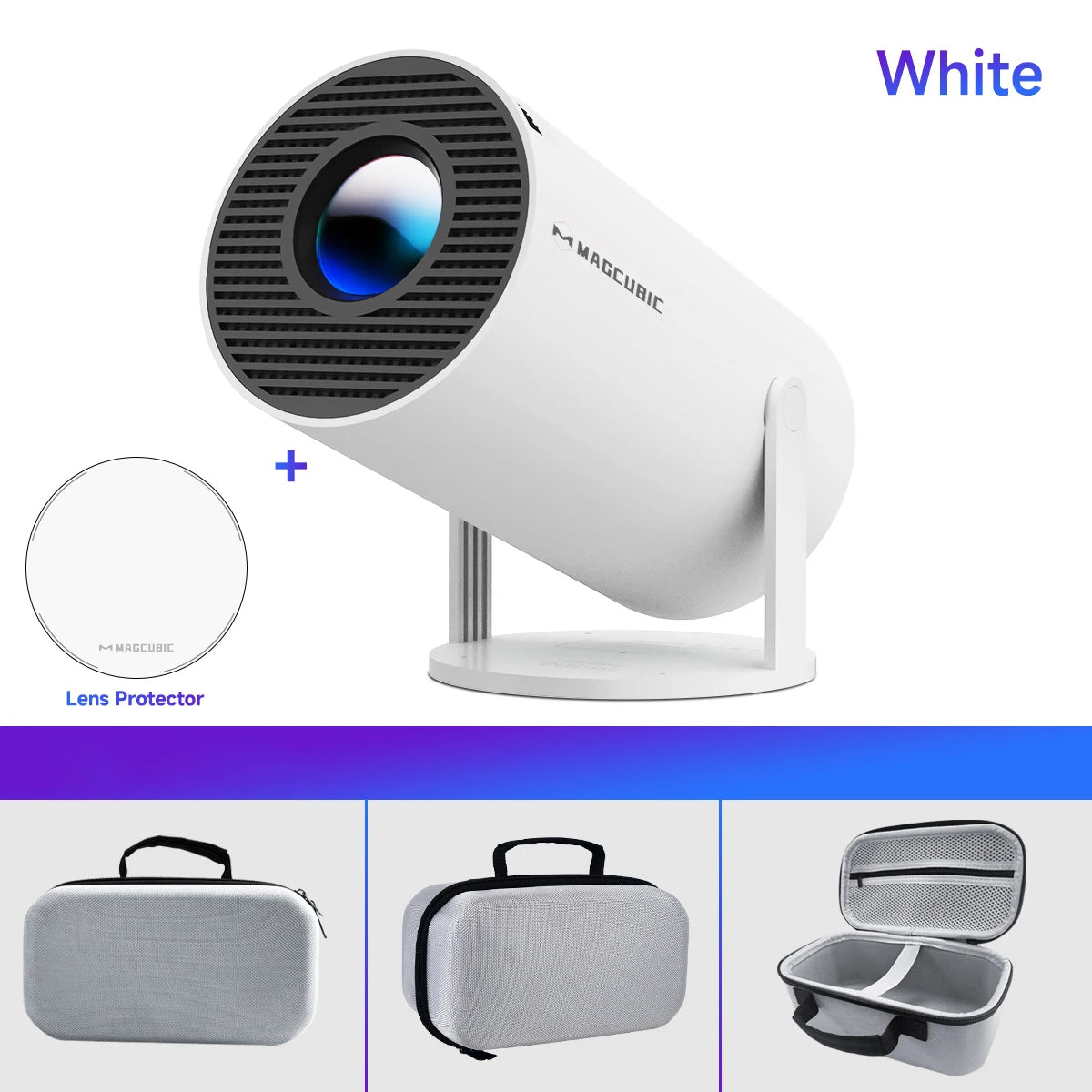 VistaBeam 360 — 4K Smart Projector with Android 11, Wi-Fi 6, Bluetooth 5.0 & 180° Pivot | 260 ANSI HD Home-Cinema