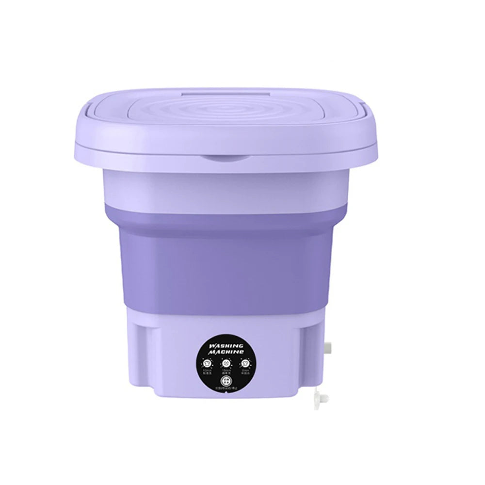 🌀 MiniFold™ Compact Washer & Spin Dryer – Foldable, Portable & Perfect for Delicates, Travel & Small Spaces 🧦✨