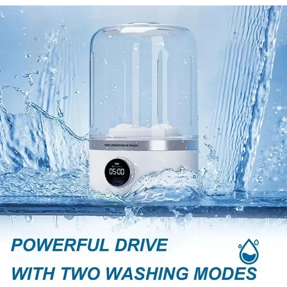 🧼 MiniSuds™ Smart Portable Washer – Compact, Cordless & Ultra-Hygienic Laundry Solution 🩲🧦