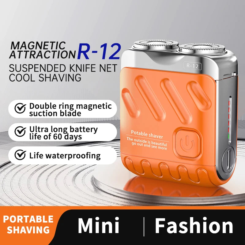 ✨ UltraTrim™ Dual-Head Mini Shaver – Waterproof, USB-C Rechargeable & Pocket-Ready for Travel 🧳🪒