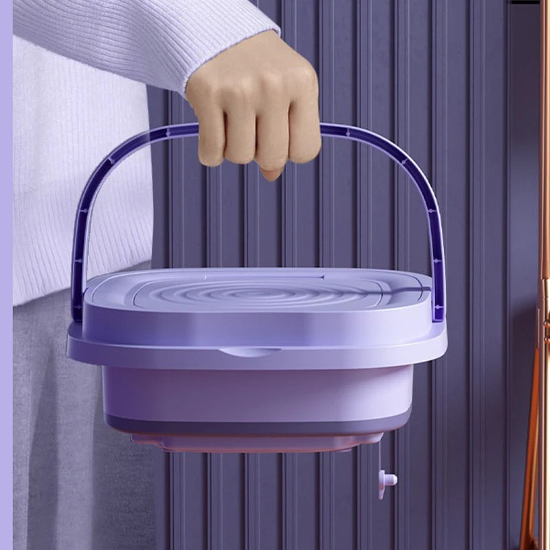 🌀 MiniFold™ Compact Washer & Spin Dryer – Foldable, Portable & Perfect for Delicates, Travel & Small Spaces 🧦✨