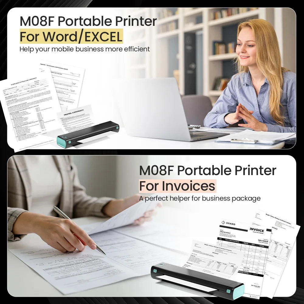 🖋️ InkFree™ M08F Pro – Wireless Tattoo Stencil Printer for Artists On-the-Go 🎨📱