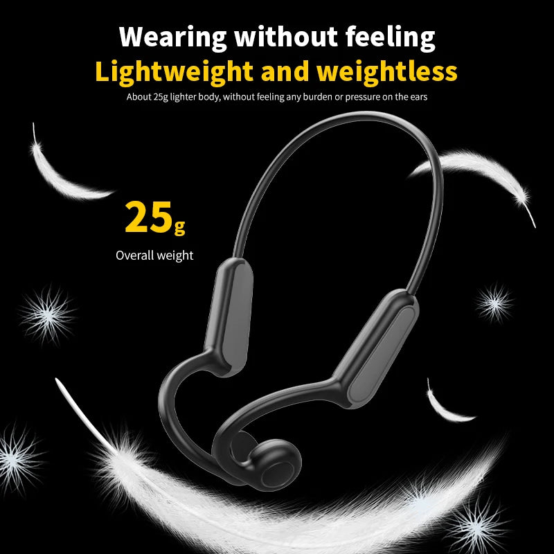 🎧 AeroVibe Sport™ Open-Ear Wireless Headphones | Bone Conduction Tech | Sweatproof & Secure Fit for Running, Driving & Workouts 🏃♂️🚘
