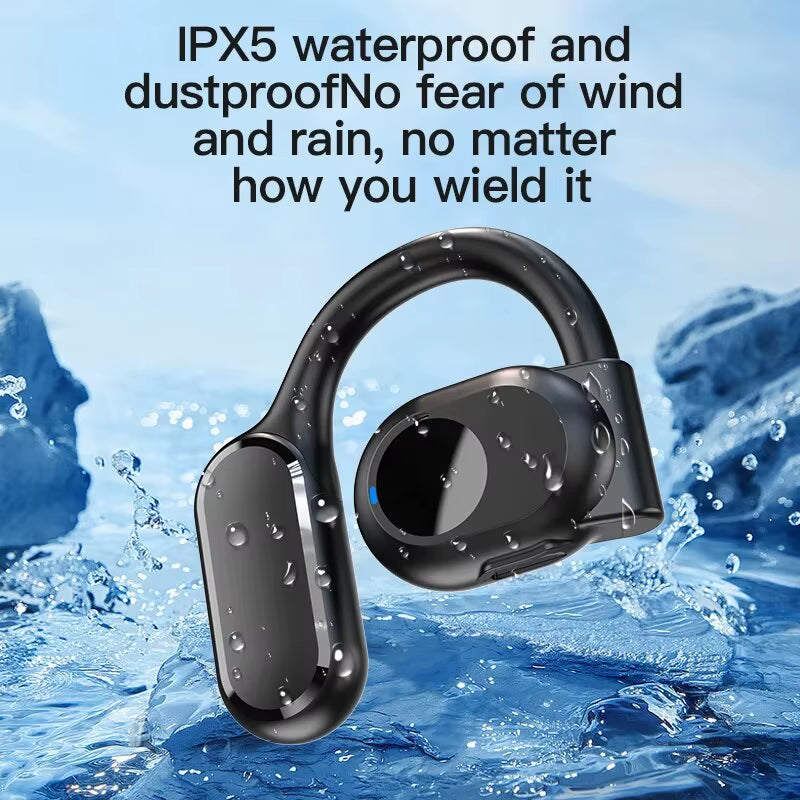 🎧 AeroTune Solo™ Right-Ear Open-Ear Bluetooth Headset – Lightweight, Noise-Canceling, Hands-Free Clarity for Driving, Fitness & Calls 🚗💬