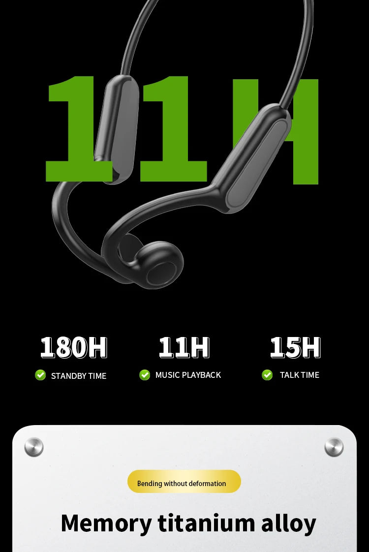 🎧 AeroVibe Sport™ Open-Ear Wireless Headphones | Bone Conduction Tech | Sweatproof & Secure Fit for Running, Driving & Workouts 🏃‍♂️🚘
