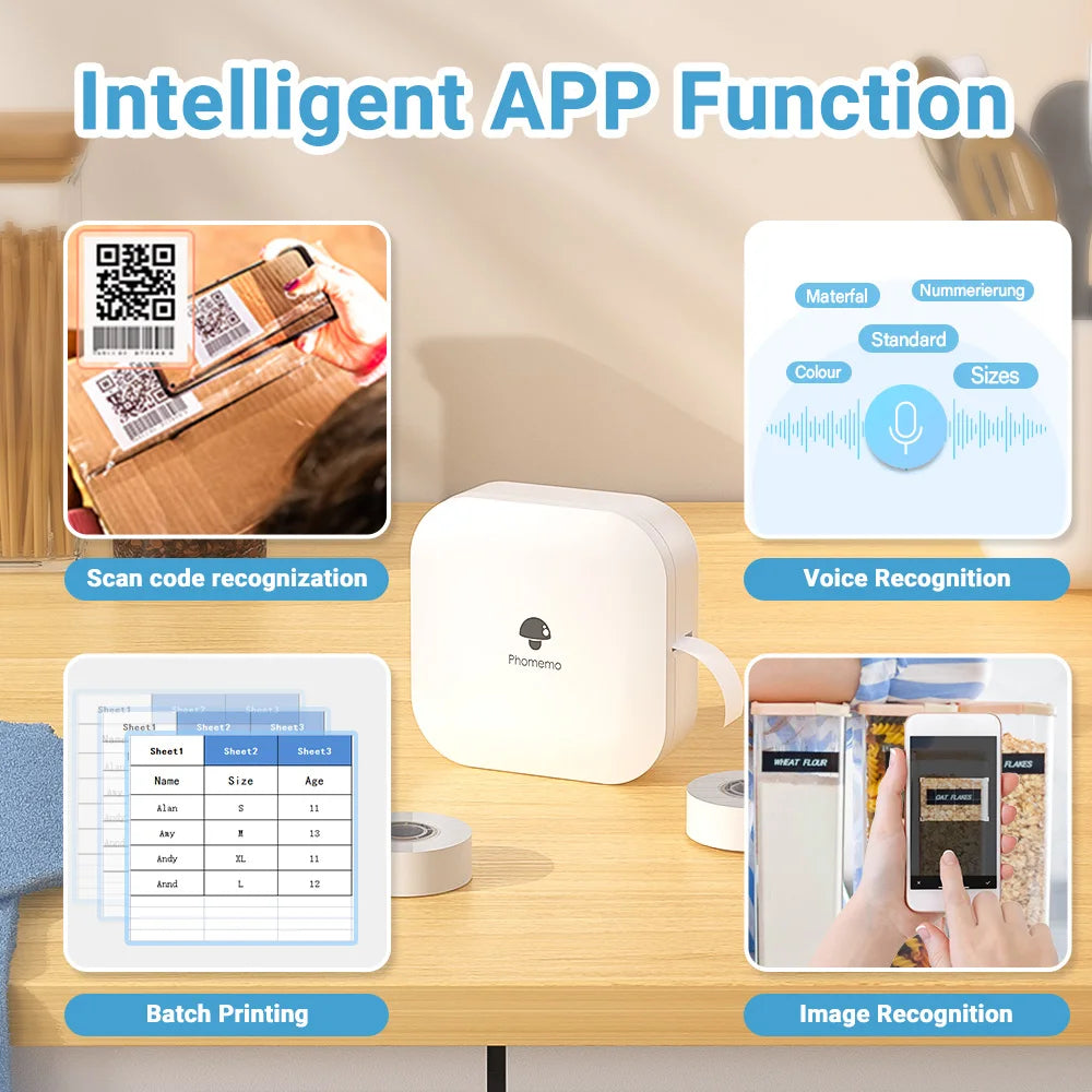 ✨LabelEase™ Smart Pocket Printer | Portable Bluetooth Label Maker for Home, Office & On-the-Go Organization 🏷️📱