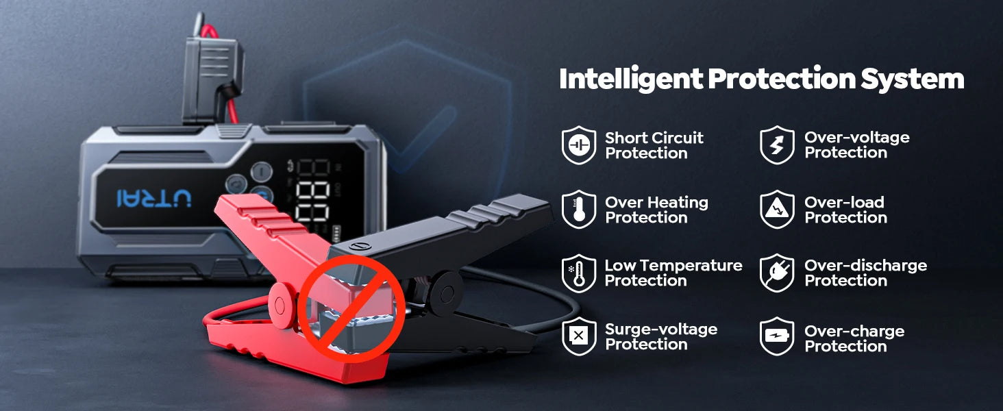🚗 PowerMate™ Pro Jump Starter + Tire Inflator | 1500A Emergency Battery Booster & 150 PSI Air Pump 💨🔋