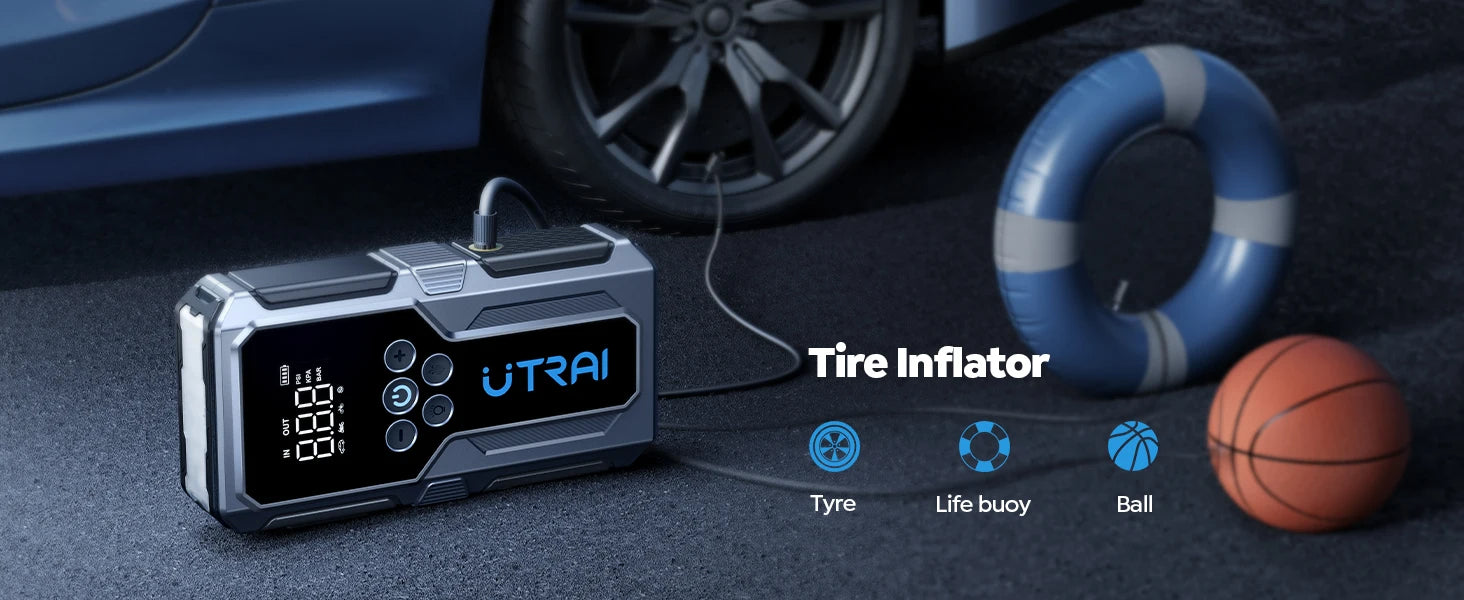 🚗 PowerMate™ Pro Jump Starter + Tire Inflator | 1500A Emergency Battery Booster & 150 PSI Air Pump 💨🔋