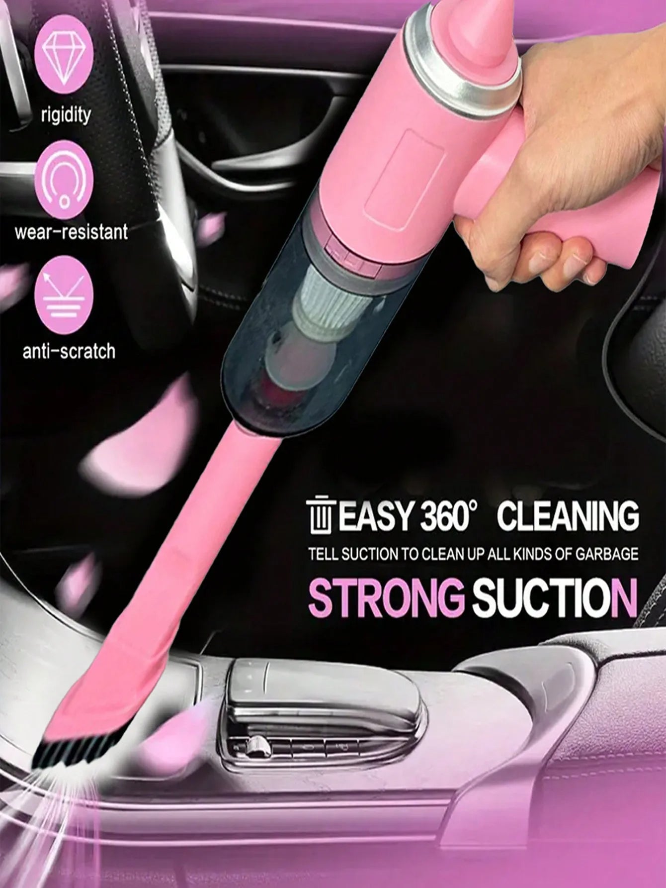 🌀 SwiftClean™ Mini 3-in-1 Vacuum | Compact Power for Home & Car 🚗🏠