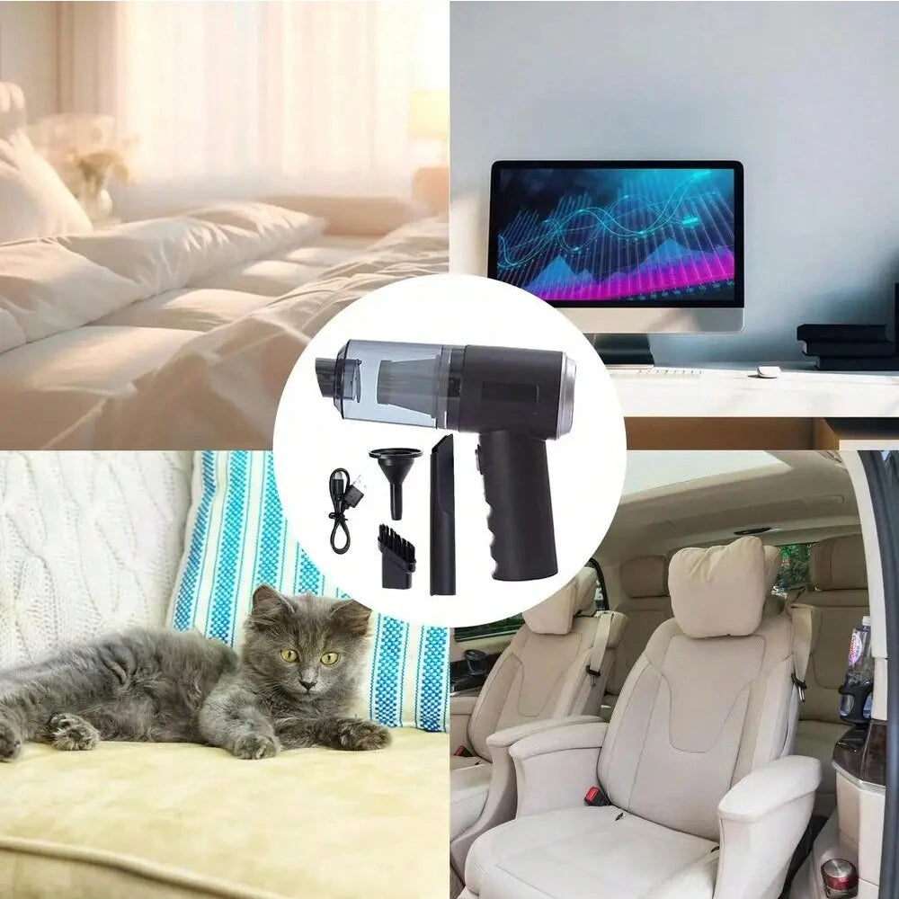 🌀 SwiftClean™ Mini 3-in-1 Vacuum | Compact Power for Home & Car 🚗🏠