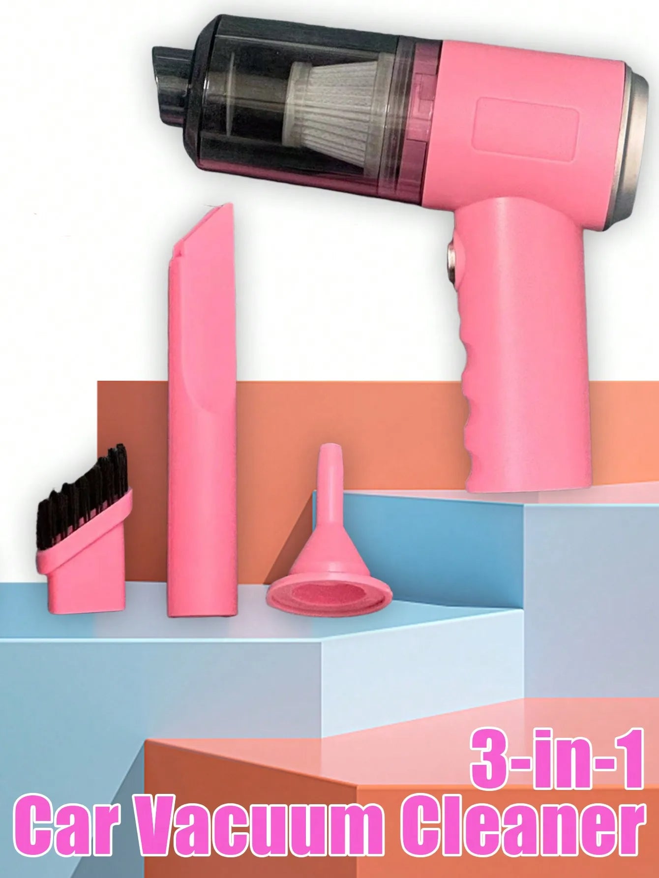 🌀 SwiftClean™ Mini 3-in-1 Vacuum | Compact Power for Home & Car 🚗🏠