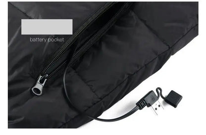 🔥 ThermoCore™ 9-Zone Heated Jacket | USB-Powered Comfort for Cold Weather Adventures ❄️