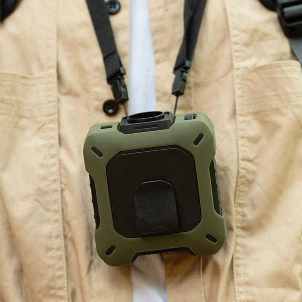 🌬️ AeroBreeze™ Turbo Waist & Neck Fan – 8000mAh Rechargeable Battery | Digital Display | Ultra-Quiet | 100-Speed Control | Outdoor Hands-Free Cooling ❄️