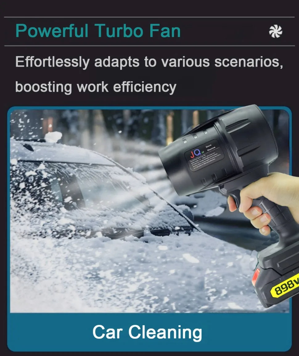💨 TurboForce™ 21V Cordless Power Blower – 50,000 RPM | 100m/s Wind Speed | 550g Thrust | Outdoor Dust & Leaf Blaster 🌪️