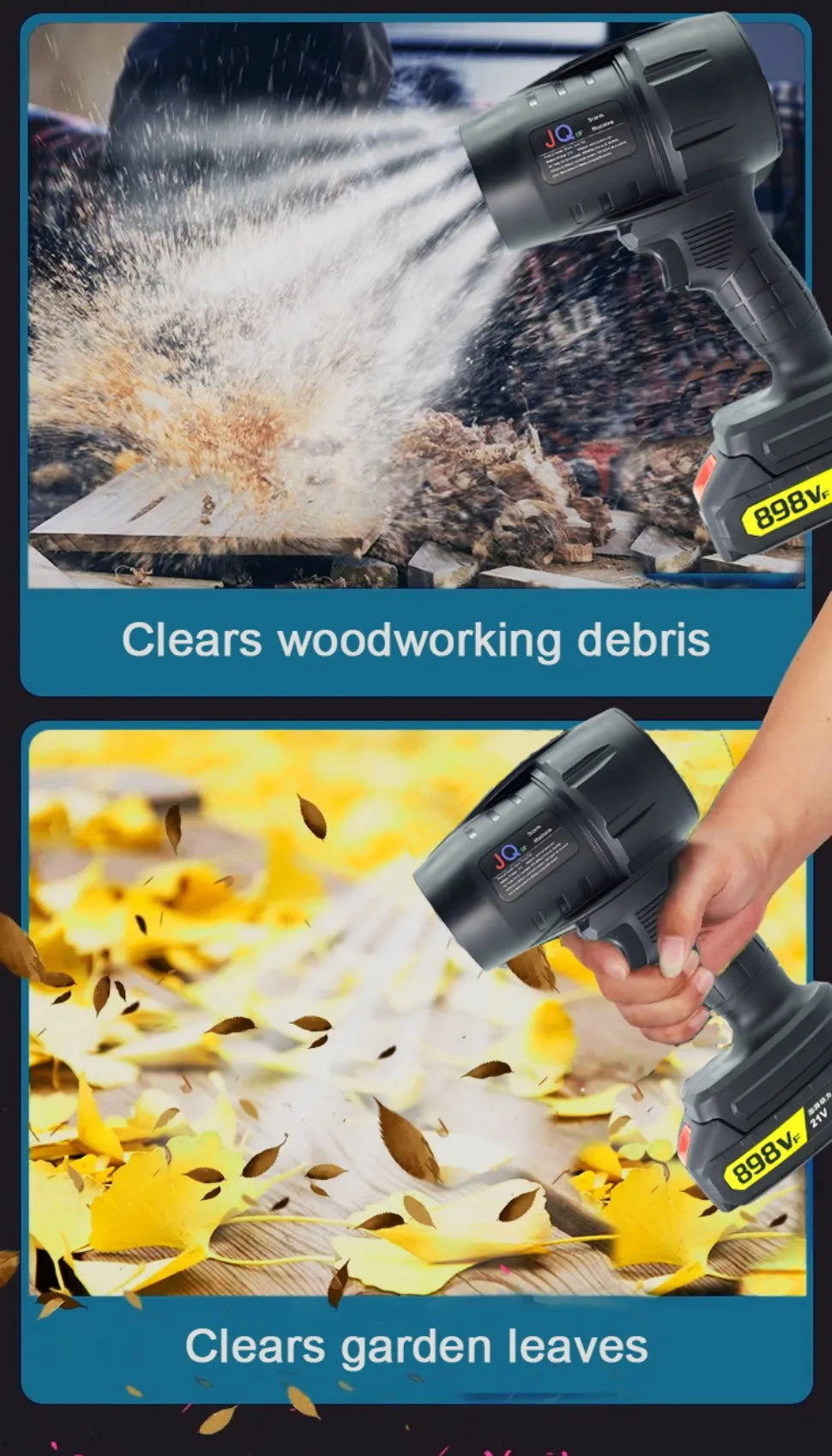 💨 TurboForce™ 21V Cordless Power Blower – 50,000 RPM | 100m/s Wind Speed | 550g Thrust | Outdoor Dust & Leaf Blaster 🌪️