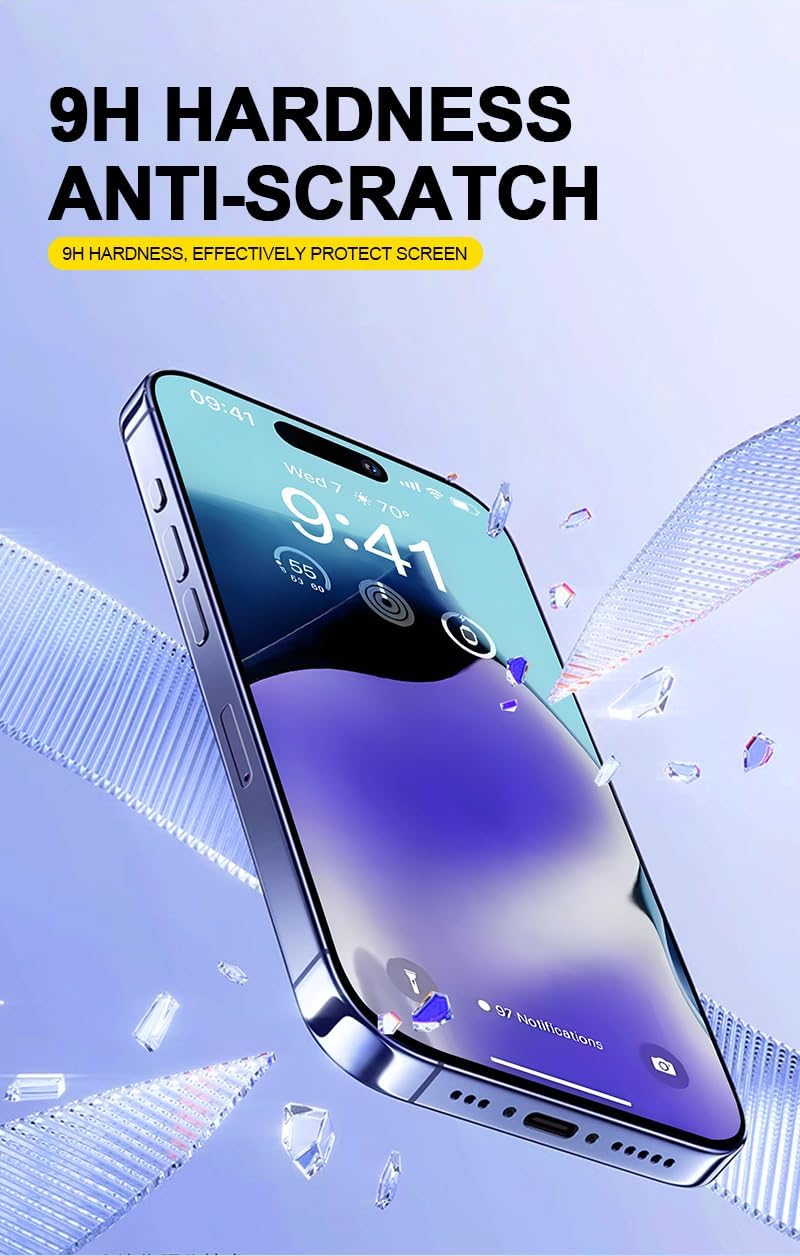 📱 CrystalGuard™ 6D Shield – Full Edge-to-Edge Tempered Glass Protector for iPhone 15/16 Plus (2-Pack) | Auto-Dust Removal Kit | Anti-Fingerprint | Ultra HD Clarity 💎