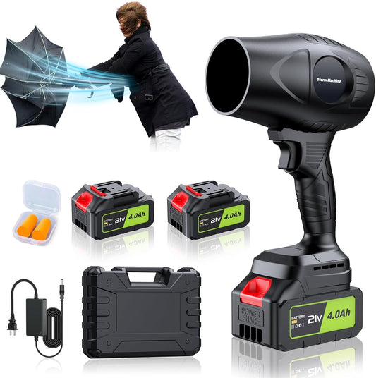 🍃 JetForce™ Cordless Turbo Blower — 600,000RPM | Dual Battery | Ultra-Light | Pro-Level Power 💨🔋