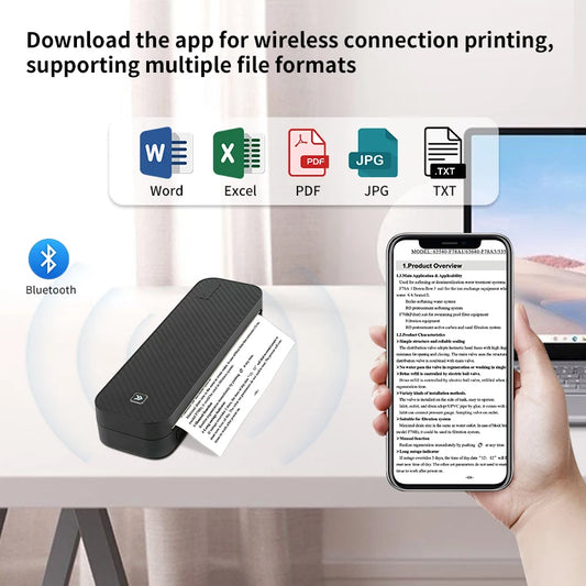 🖨️ SwiftPrint™ A4 Thermal Printer – Inkless, Portable, Wireless Productivity On-The-Go 📲📝