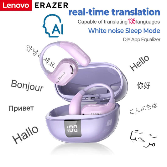 🎧 NovaVoice™ Smart Earbuds with AI Translate + ASMR Clarity | 90h Battery Life 🔋